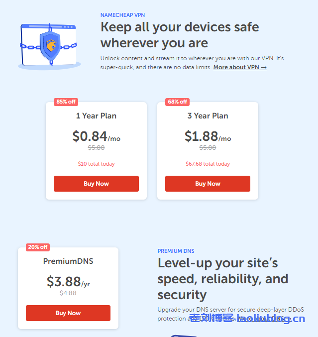 NameCheap新年首次促销域名、域名邮局、SSL证书和Premium DNS等最高优惠96%