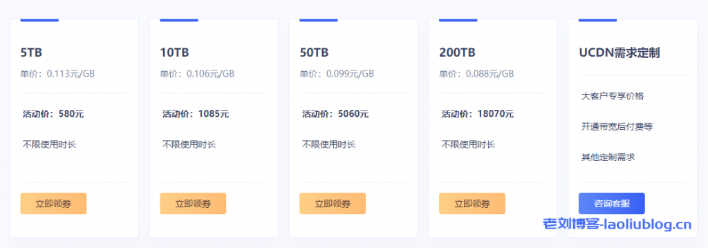 UCloud优刻得cdn流量包不限有效期，超值特惠低至3.53折1GB流量9分钱起，推荐使用cdn返10%佣金