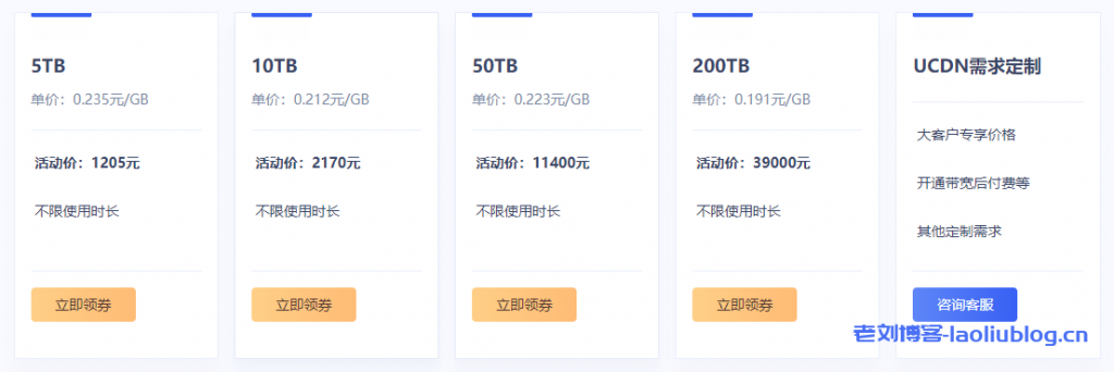 UCloud优刻得cdn流量包不限有效期，超值特惠低至3.53折1GB流量9分钱起，推荐使用cdn返10%佣金